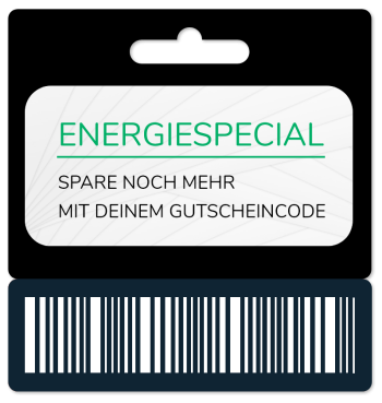 Ein Energiespecial Gutschein mit einem Barcode