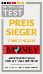 Focus Money Siegel von Focus Money für E WIE EINFACH als Preissieger