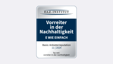 FAZ Institut FAZ Institut Siegel für Vorreiter in der Nachhaltigkeit