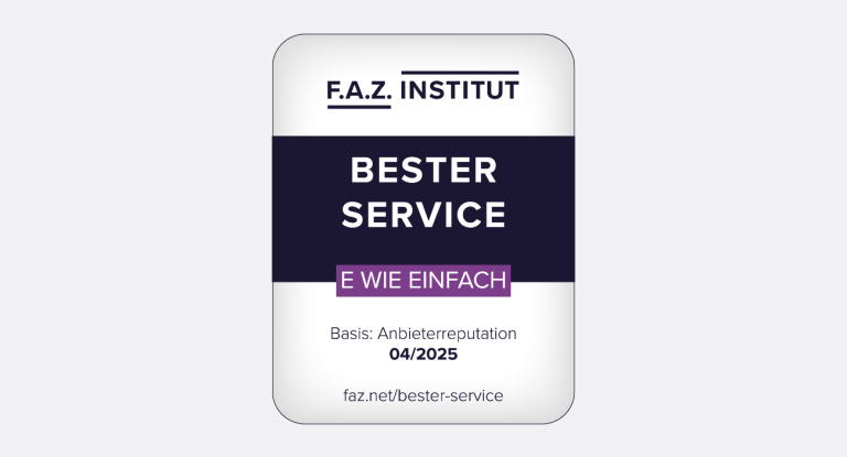 FAZ Institut FAZ Institut Siegel für Bester Service
