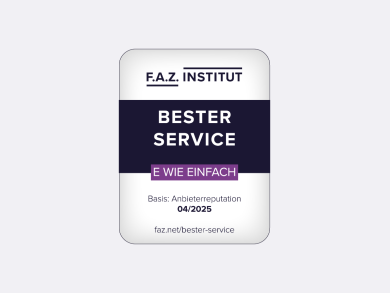 FAZ Institut FAZ Institut Siegel für Bester Service
